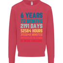 6th Birthday 6 Year Old Kids Sweatshirt Jumper Heliconia