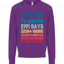 6th Birthday 6 Year Old Kids Sweatshirt Jumper Purple