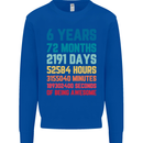 6th Birthday 6 Year Old Kids Sweatshirt Jumper Royal Blue
