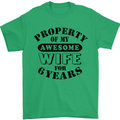 6th Wedding Anniversary 6 Year Funny Wife Mens T-Shirt 100% Cotton Irish Green