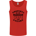 6th Wedding Anniversary 6 Year Funny Wife Mens Vest Tank Top Red