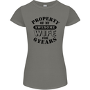 6th Wedding Anniversary 6 Year Funny Wife Womens Petite Cut T-Shirt Charcoal