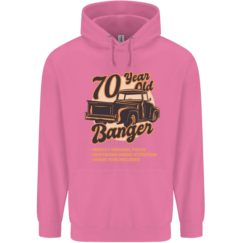 70 Year Old Banger Birthday 70th Year Old Mens 80% Cotton Hoodie Azelea