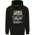 70 Year Old Banger Birthday 70th Year Old Mens 80% Cotton Hoodie Black