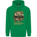 70 Year Old Banger Birthday 70th Year Old Mens 80% Cotton Hoodie Irish Green