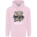 70 Year Old Banger Birthday 70th Year Old Mens 80% Cotton Hoodie Light Pink