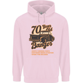70 Year Old Banger Birthday 70th Year Old Mens 80% Cotton Hoodie Light Pink