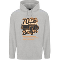 70 Year Old Banger Birthday 70th Year Old Mens 80% Cotton Hoodie Sports Grey