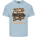 70 Year Old Banger Birthday 70th Year Old Mens Cotton T-Shirt Tee Top Light Blue
