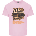 70 Year Old Banger Birthday 70th Year Old Mens Cotton T-Shirt Tee Top Light Pink