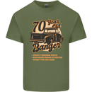 70 Year Old Banger Birthday 70th Year Old Mens Cotton T-Shirt Tee Top Military Green