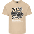 70 Year Old Banger Birthday 70th Year Old Mens Cotton T-Shirt Tee Top Sand