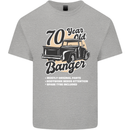 70 Year Old Banger Birthday 70th Year Old Mens Cotton T-Shirt Tee Top Sports Grey