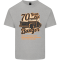 70 Year Old Banger Birthday 70th Year Old Mens Cotton T-Shirt Tee Top Sports Grey
