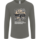 70 Year Old Banger Birthday 70th Year Old Mens Long Sleeve T-Shirt Charcoal