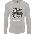 70 Year Old Banger Birthday 70th Year Old Mens Long Sleeve T-Shirt Sports Grey