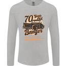 70 Year Old Banger Birthday 70th Year Old Mens Long Sleeve T-Shirt Sports Grey