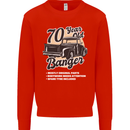 70 Year Old Banger Birthday 70th Year Old Mens Sweatshirt Jumper Bright Red