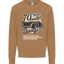 70 Year Old Banger Birthday 70th Year Old Mens Sweatshirt Jumper Caramel Latte