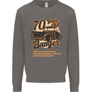 70 Year Old Banger Birthday 70th Year Old Mens Sweatshirt Jumper Charcoal