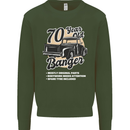 70 Year Old Banger Birthday 70th Year Old Mens Sweatshirt Jumper Forest Green