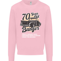 70 Year Old Banger Birthday 70th Year Old Mens Sweatshirt Jumper Light Pink