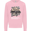 70 Year Old Banger Birthday 70th Year Old Mens Sweatshirt Jumper Light Pink
