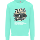 70 Year Old Banger Birthday 70th Year Old Mens Sweatshirt Jumper Peppermint