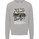 70 Year Old Banger Birthday 70th Year Old Mens Sweatshirt Jumper Sports Grey