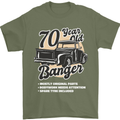 70 Year Old Banger Birthday 70th Year Old Mens T-Shirt 100% Cotton Military Green