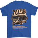 70 Year Old Banger Birthday 70th Year Old Mens T-Shirt 100% Cotton Royal Blue