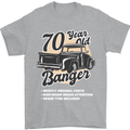 70 Year Old Banger Birthday 70th Year Old Mens T-Shirt 100% Cotton Sports Grey