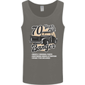 70 Year Old Banger Birthday 70th Year Old Mens Vest Tank Top Charcoal