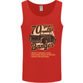 70 Year Old Banger Birthday 70th Year Old Mens Vest Tank Top Red