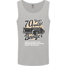 70 Year Old Banger Birthday 70th Year Old Mens Vest Tank Top Sports Grey