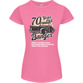70 Year Old Banger Birthday 70th Year Old Womens Petite Cut T-Shirt Azalea