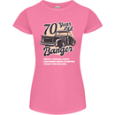 70 Year Old Banger Birthday 70th Year Old Womens Petite Cut T-Shirt Azalea