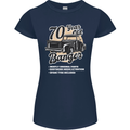 70 Year Old Banger Birthday 70th Year Old Womens Petite Cut T-Shirt Navy Blue