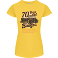 70 Year Old Banger Birthday 70th Year Old Womens Petite Cut T-Shirt Yellow