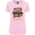 70 Year Old Banger Birthday 70th Year Old Womens Wider Cut T-Shirt Light Pink