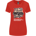 70 Year Old Banger Birthday 70th Year Old Womens Wider Cut T-Shirt Red