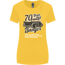 70 Year Old Banger Birthday 70th Year Old Womens Wider Cut T-Shirt Yellow