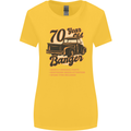 70 Year Old Banger Birthday 70th Year Old Womens Wider Cut T-Shirt Yellow