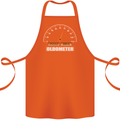 70th Birthday 70 Year Old Ageometer Funny Cotton Apron 100% Organic Orange