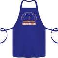 70th Birthday 70 Year Old Ageometer Funny Cotton Apron 100% Organic Royal Blue