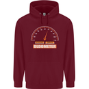70th Birthday 70 Year Old Ageometer Funny Mens 80% Cotton Hoodie Maroon