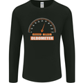 70th Birthday 70 Year Old Ageometer Funny Mens Long Sleeve T-Shirt Black