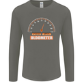 70th Birthday 70 Year Old Ageometer Funny Mens Long Sleeve T-Shirt Charcoal