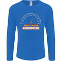 70th Birthday 70 Year Old Ageometer Funny Mens Long Sleeve T-Shirt Royal Blue