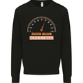 70th Birthday 70 Year Old Ageometer Funny Mens Sweatshirt Jumper Black